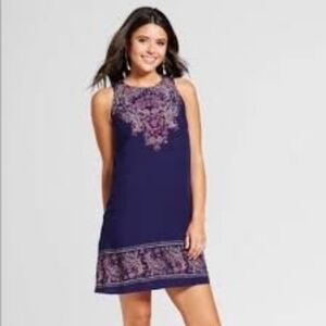 NWoT Xhilaration Sz S Blue Keyhole Dress